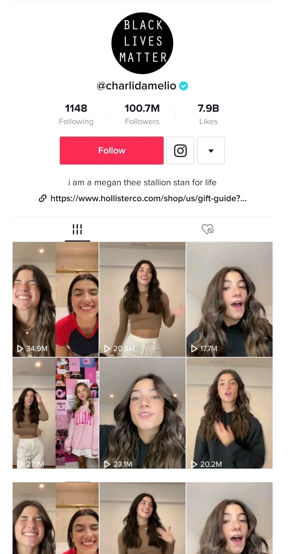 TikTok Live Followers Count - Charlidamelio 100M Live View Counter 