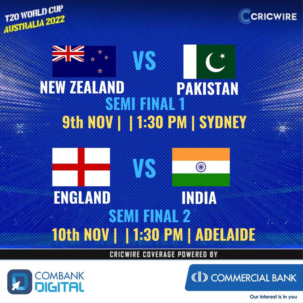 T20 World Cup Semi final Schedule Released NewsWire