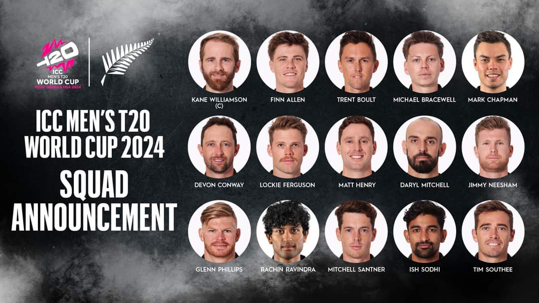 New Zealand Announces T20 World Cup 2024 Squad