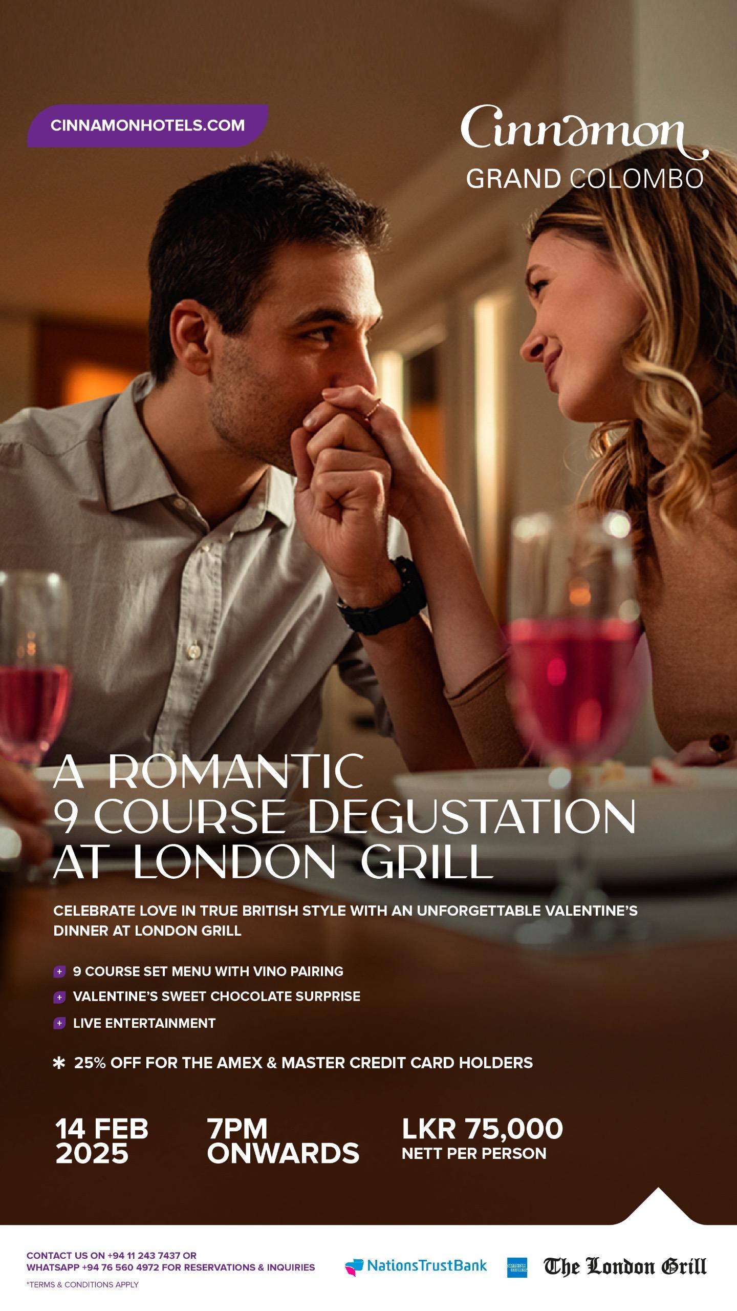 Celebrate Love This Valentine’s Day at Cinnamon Grand