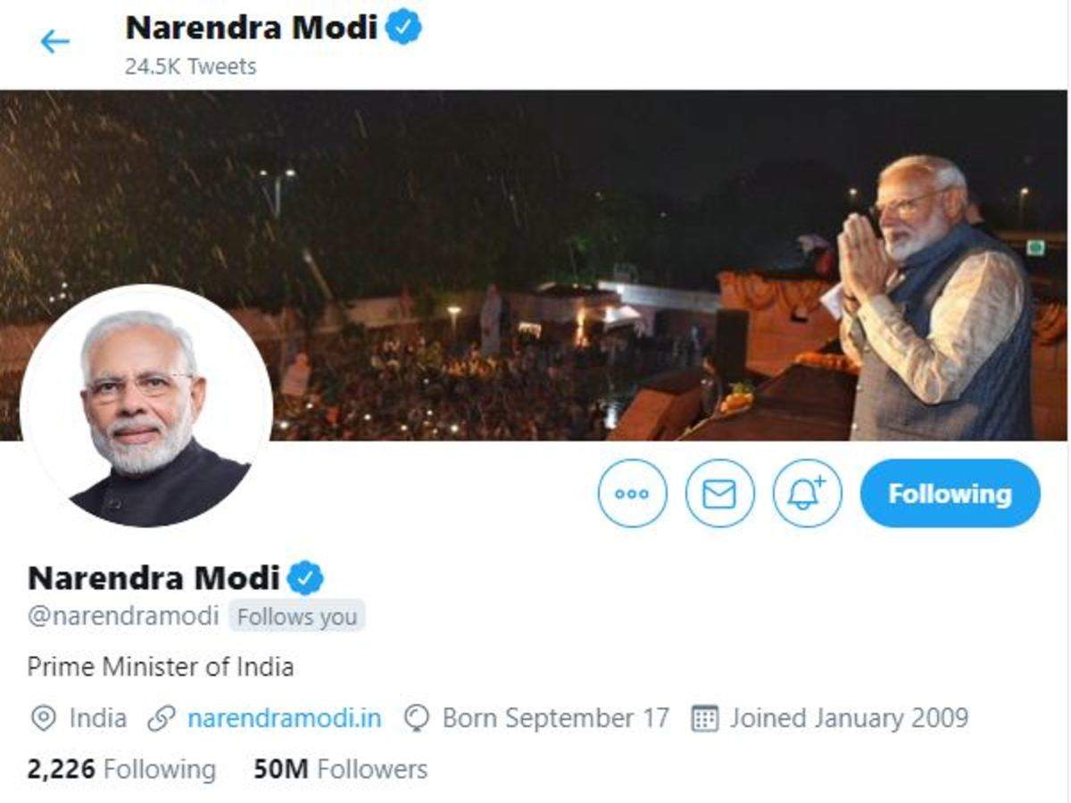 Indian PM Modi S Twitter Account Hacked Now Restored Newswire   Jpg 