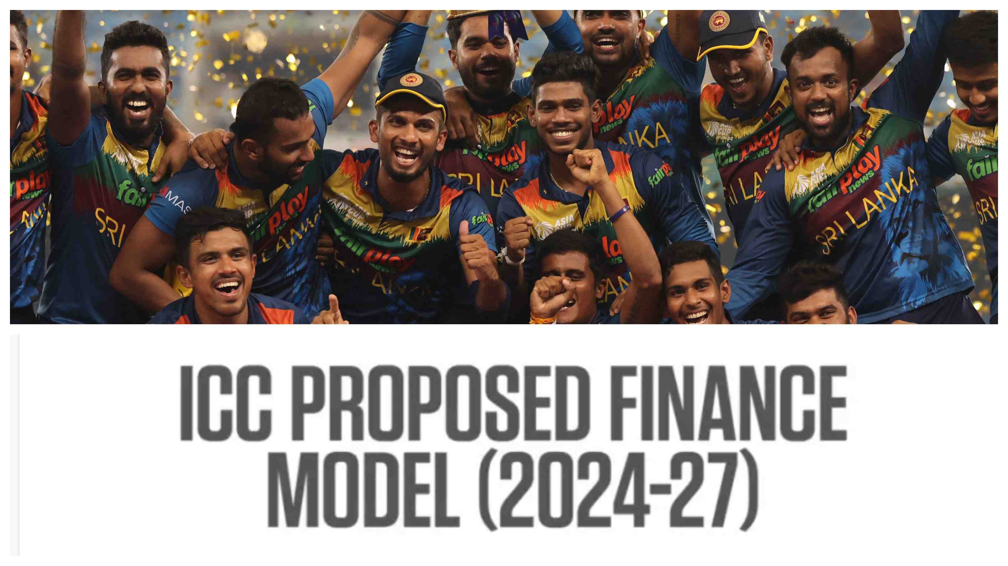 ICC proposed finance 202427 How much will Sri Lanka get ? Newswire