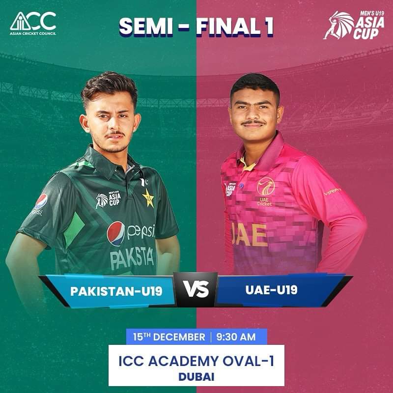 Under 19 Asia Cup semi finals schedule announced Newswire